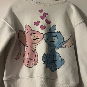 ZARA Disney Stitch and Angel Sweatshirt 3-4T